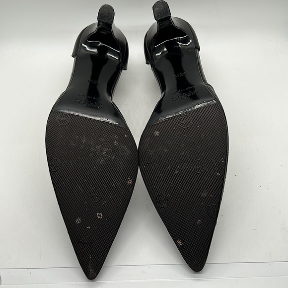 Lambertson Truex Black Leather Pointed Toe Stiletto Heels Shoes *Sz 38.5/US 8.5* - Picture 7 of 8